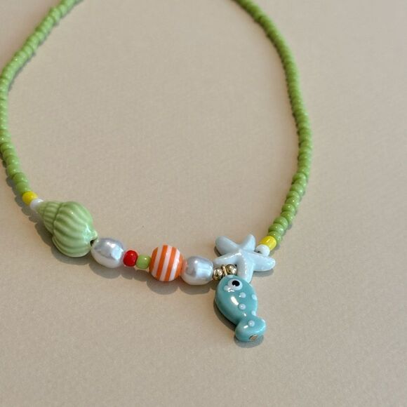 Sea Motifs necklace N1290 - Picture 3 of 4